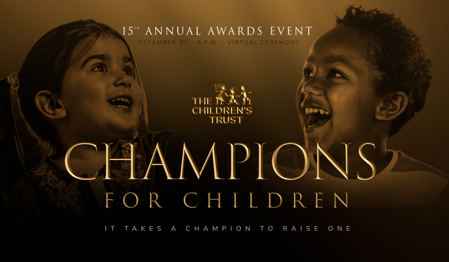  La ceremonia de premiación de Champions for Children's es el 9 de diciembre.